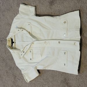 White House Black Market size 4, short-sleeved utility-looking shirt/jacket